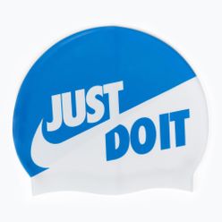 Nike Jdi Slogan синьо-бяла шапка за плуване NESS9164