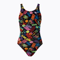 Детски бански от една част Nike Multiple Print Fastback color NESSC755