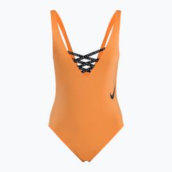 Дамски бански костюм от една част Nike Sneakerkini U-Back Peach Cream NESSC254