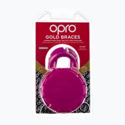 Челюстен протектор за брекети Opro Gold Braces розов