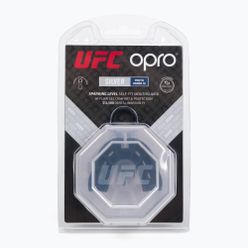 Opro UFC Сребърен протектор за челюст червен