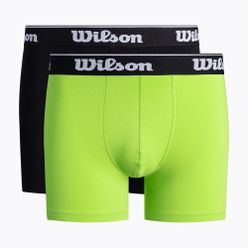 Мъжки боксерки Wilson 2 пакета черно/зелено W875V-270M