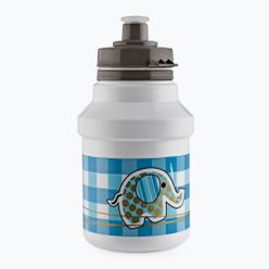 Детска бутилка за велосипед POLISPORT Elephant с кошче в бяло и синьо 8644200105