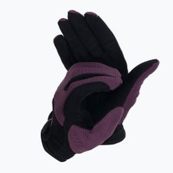 Детски ръкавици за езда York Flicka черни и лилави 12161403