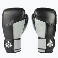 Боксови ръкавици Bushido Muay Thai от естествена кожа, черни ARB-431sz-14oz