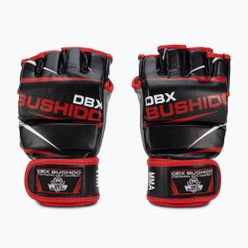 Ръкавици за тренировка с чували и ММА Bushido черни/червени E1V6-M