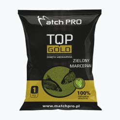 MatchPro Top Gold марципан зелена захранка за риболов 1 кг 970016