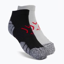 Мъжки тренировъчни чорапи 4F H4Z22-SOM001 сиво-червени