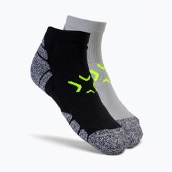 Мъжки тренировъчни чорапи 4F H4Z22-SOM001 сиво-зелени