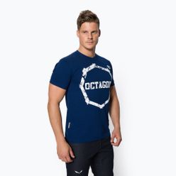 Мъжка тениска Octagon Logo Smash синя