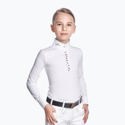 Детска състезателна риза Fera бяла с пеперуди 3.1