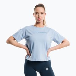 Дамска тренировъчна тениска Gym Glamour V Blue 422