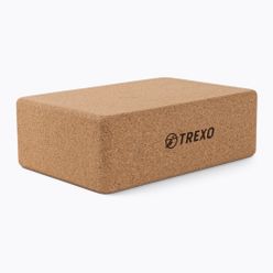 Куб за йога TREXO кафяв YB-75