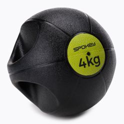 Spokey Gripi 4 кг медицинска топка черна и жълта 929864