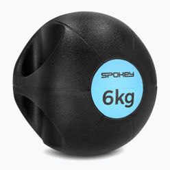 Spokey Gripi 6 кг медицинска топка черна и синя 929865