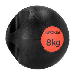 Spokey Gripi 8 кг медицинска топка черна и червена 929866