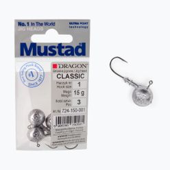 Mustad Classic джиг глава 3 бр. размер 1 сребрист PDF-724-050-001