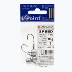 Dragon V-Point Speed джиг глава 10g 3 бр. черна PDF-521-100-010