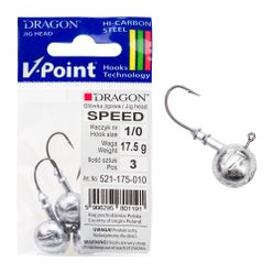 Dragon V-Point Speed джиг глава 17,5 g 3 бр. черна PDF-521-175-010