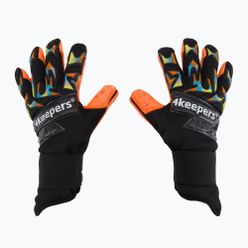 4Keepers Equip Flame Nc Jr детски вратарски ръкавици в черно и оранжево EQUIPFLNCJR