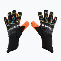 4Keepers Equip Flame Nc Вратарски ръкавици черно и оранжево EQUIPFLNC