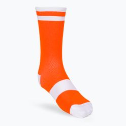 POC Lure MTB чорапи за колоездене оранжево и бяло 65153