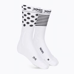 Чорапи за велосипед X-Socks Bike Race бяло/черно BS05S19U-W011