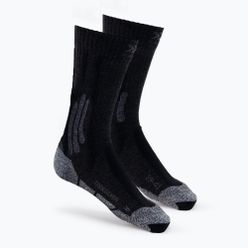 Мъжки чорапи за трекинг X-Socks Trek Silver black-grey TS07S19U-B010