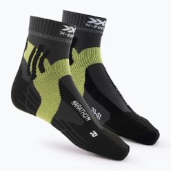 Мъжки чорапи за бягане X-Socks Marathon green-grey RS11S19U-G146