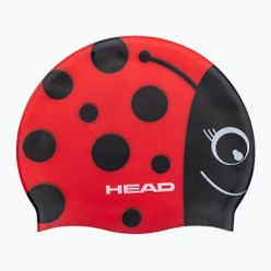 Детска шапка за плуване HEAD Meteor RD червено/черно 455138