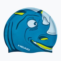 Детска шапка за плуване HEAD Meteor BLWH в синьо и бяло 455138