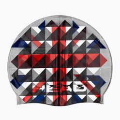 HEAD Flag Suede Rhoumb сиво-червена шапка за плуване 455288