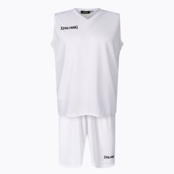 Spalding Atlanta 21 мъжки баскетболен комплект шорти + фланелка бял SP031001A221