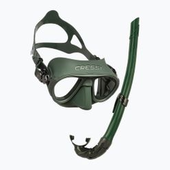 Комплект за гмуркане Cressi Calibro + маска Corsica + шнорхел зелен DS439850