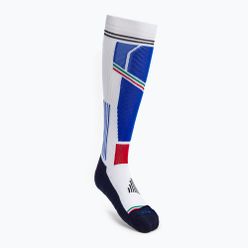 Mico Средно тегло M1 Ски чорапи бели и сини CA00102
