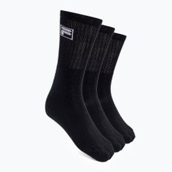 FILA Мъжки чорапи за тенис 3 чифта черни F9000