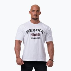 NEBBIA Golden Era мъжка тренировъчна тениска бяла 1920430