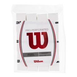 Wilson Pro Overgrip Perforated 12Pk Обвивки за тенис ракети бели WRZ4006WH+