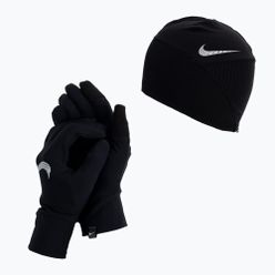 Nike Essential Running дамски комплект шапка + ръкавици черен NI-N.100.0595.082-M/L