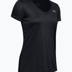 Тренировъчна тениска за жени Under Armour Tech SSV - Черно и сребристо 1255839