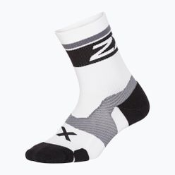 2XU Vectr Cushion Crew бели и черни спортни чорапи UA5053E