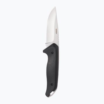 Gerber Travel Knife Moment Fixed Large Drop Point Black Silver 31-003617