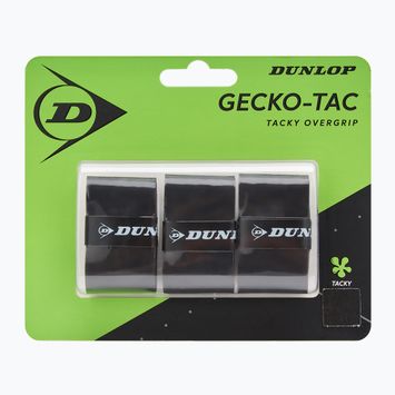 Грип за скуош ракета Dunlop Gecko-Tac Overgrip 3 бр. black