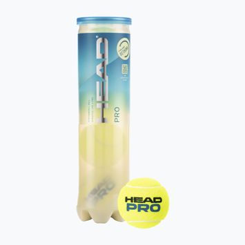 HEAD Pro топки за тенис 4 бр. жълти 571604