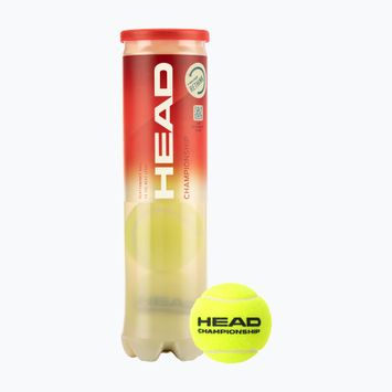 HEAD Шампионски топки за тенис 4 бр. жълти 575204