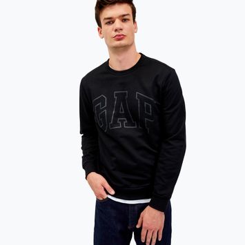 Мъжки суитшърт с лого GAP Crewneck black