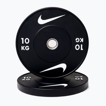 Бъмпер тежести Nike Strength Rubber Bumper Plates 10 kg black/white
