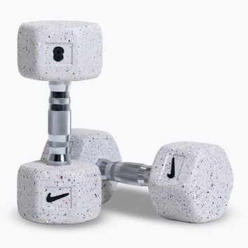 Дъмбели Nike Strength Grind Hex Dumbbell 2 x 8 kg wolf grey