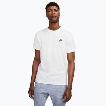 Мъжка тениска Nike Sportswear Club white/black/university red