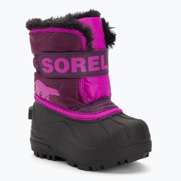 Детски ботуши за сняг Sorel Snow Commander purple dahlia/groovy pink